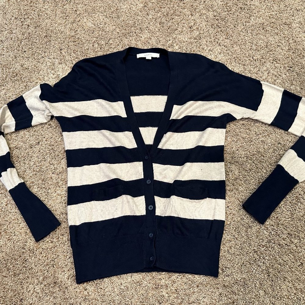 **VERY NICE** Ann Taylor LOFT Long Sleeve Lightweight CARDIGAN SWEATER--SMALL